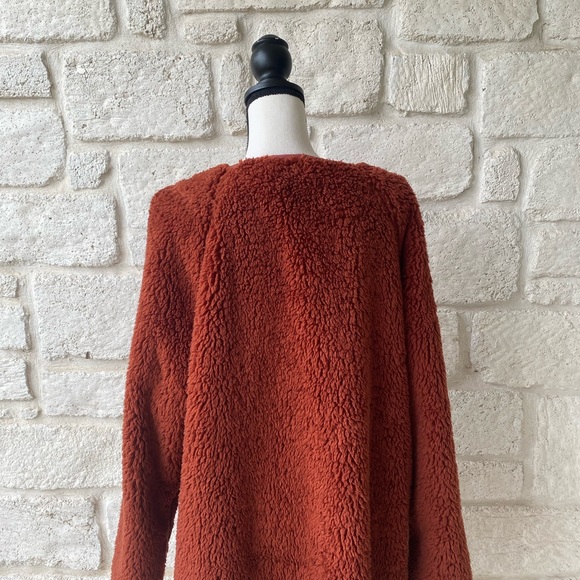 COPY - Anthropologie Margot Reversible Sherpa Coat Size XL NEW W Tags - Picture 12 of 16